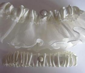 Bridal Garter - NEW 2012 Range - Modern Chic Bridal Garter Set