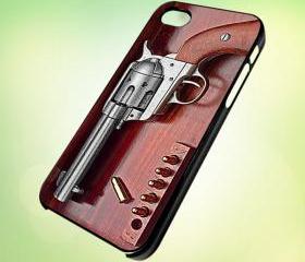 Gun Set box design for iPhone 5 Black Plastic Case - leave message for White Case / iPhone 4 or iPhone 4S Case