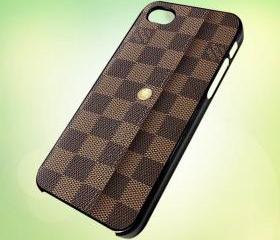 Louis Vuitton Handbag design for iPhone 5 Black Plastic Case - leave message for White Case / iPhone 4 or iPhone 4S Case