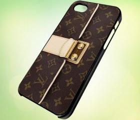 Louis Vuitton Handbag design for iPhone 5 Black Plastic Case - leave message for White Case / iPhone 4 or iPhone 4S Case