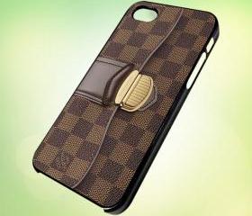 HP024 Louis Vuitton Handbag design for iPhone 5 Black Plastic Case - leave message for White Case / iPhone 4 or iPhone 4S Case