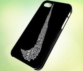 HP026 Nike Quotes design for iPhone 5 Black Plastic Case - leave message for White Case / iPhone 4 or iPhone 4S Case