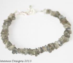 Labradorite chip bracelet