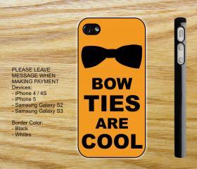 Bow Ties Are Cool Yellow iPhone 4 case iPhone 5 case Samsung Galaxy S2 case Samsung S3 case