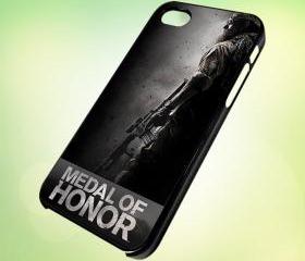 HP042 medal of honor design for iPhone 5 Black Plastic Case - leave message for White Case / iPhone 4 or iPhone 4S Case