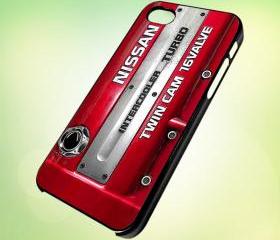 HP046 Nissan sr20det JDM Engine design for iPhone 5 Black Plastic Case - leave message for White Case / iPhone 4 or iPhone 4S Case