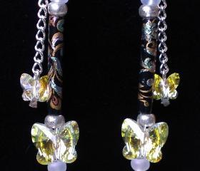Butterfly Swarovski Crystal Earrings