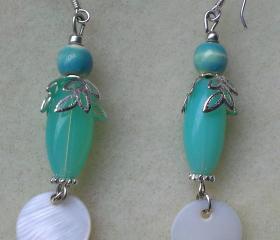 Blue Glass Earrings