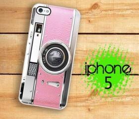 IPhone 5 Case - Retro Pink Camera Vintage Style Princess Pink