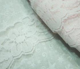 1 yard of 1 3/4 inch light Pink Chantilly Lace trim for baby girl, bridal, wedding, baby, lingerie by MarlenesAttic - Item VK