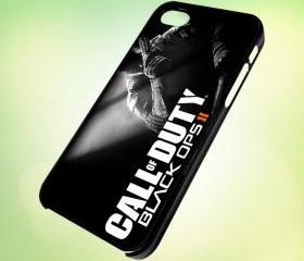 HP157 Call of Duty - Black ops II design for iPhone 5 Black Plastic Case - leave message for White Case / iPhone 4 or iPhone 4S Case
