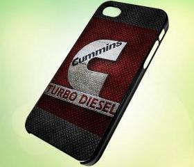 HP163 CUMMINS Turbo Diesel Logo design for iPhone 5 Black Plastic Case - leave message for White Case / iPhone 4 or iPhone 4S Case