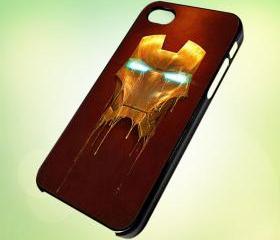 HP204 Iron man Mask design for iPhone 5 Black Plastic Case - leave message for White Case / iPhone 4 or iPhone 4S Case