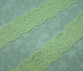 1 yard of 1 1/8 inch Soft Yellow Stretch elastic lace for bridal, baby headband, lingerie, garter, hair acc by MarlenesAttic - Item TP