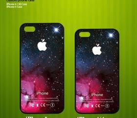 Comodos Red Galaxy Nebula - Apple Logo Design - Photo on Hard Cover for iPhone 5 - Please leave a message for a white case