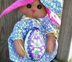 Miss Elizabeth Girl Chocolate Doll Bunny 