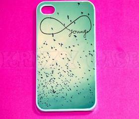 iphone 4 Case, iPhone 4s case - Young in Infinity iPhone 4 Cases, Iphone 4s Cover,Case for iPhone 4