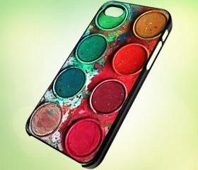 HP567 watercolour palette set design for iPhone 5 Black Plastic Case - leave message for White Case / iPhone 4 or iPhone 4S Case