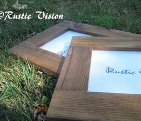 SET OF 2 8x10 Rustic Frames made of reclaimed wood