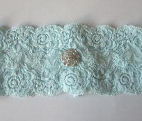 Simply Chic Bridal Garter - Something Blue