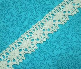 1 yard of 1 1/4 inch Ivory cluny lace trim for bridal, baby, wedding, couture, costume, holiday by MarlenesAttic - Item VT