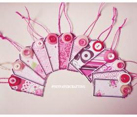 ButtonTags Love Story Echo Park for Scrap booking / card making/ gift etc 