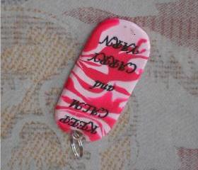 Keep Calm and Carry Yarn Key Fob
