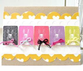 Colorful Rabbit card 