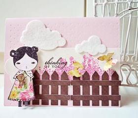 I am thinking of you handmade card 