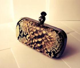 Desert Snake Mohican Skull Clutch