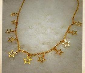 Gold Stars Necklace