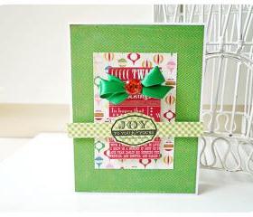 Joy to you & yours this holiday season handmade card 