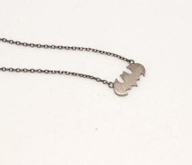 Dark night Batman necklace in Dark Grey