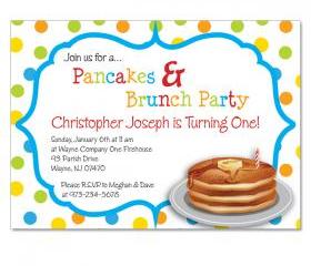 Pancake Custom Birthday Invitation 