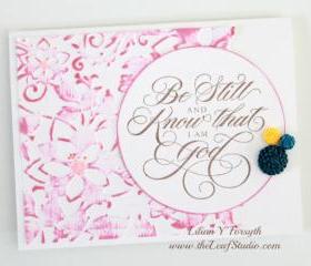 Be Still Greeting Card by The Leaf Studio. FREE shipping