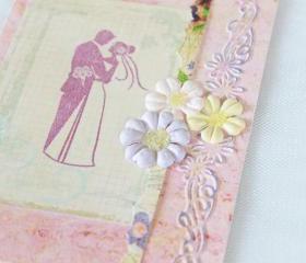 Happy Couple Handmade Greeting Card (Blank Inside) by The Leaf Studio. FREE shipping.