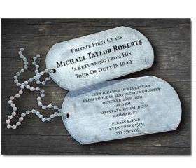 Welcome Home Soldier Announcement / Invitations