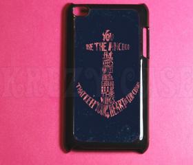 Ipod Touch 4 Case - Anchor with writing Ipod 4G Touch Case, 4th Gen Ipod Touch Cases