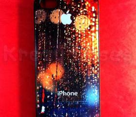 Iphone 5 Case, New iPhone 5 case Rain Drop on apple logo iphone 5 Cover, iPhone 5 Cases, Case for iPhone 5