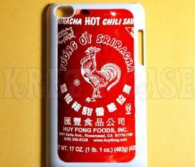 iPod Touch 4 Case, Sriracha hot sauce Ipod 4G Touch Case, 4th Gen Ipod Touch Cases