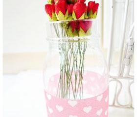 10 Mulberry mini paper Rose Buds flower/ pack