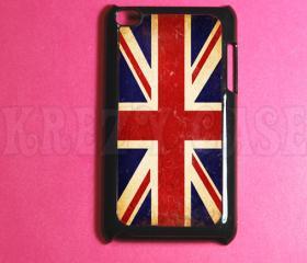 Ipod Touch 4 Case ,British Flag, UK flag Ipod 4G Touch Case, 4th Gen Ipod Touch Cases