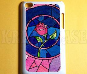 Ipod Touch 4 Case -Beauty and beast rose Ipod 4G Touch Case, 4th Gen Ipod Touch Cases