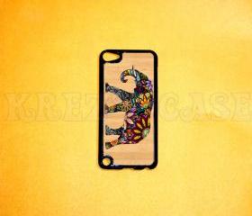 iPod Touch 5 Case, Elephant on wood print iPod touch 5 Cases, iPod touch 5G Cover,Case for iPod touch 5