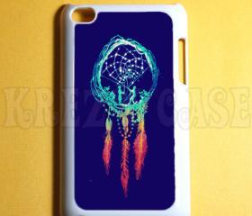 Ipod Touch 4 Case - Dreamcatcher blue Ipod 4G Touch Case, 4th Gen Ipod Touch Cases