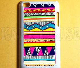 Ipod Touch 4 Case - Cute Aztec pattern Ipod 4G Touch Case, 4th Gen Ipod Touch Cases