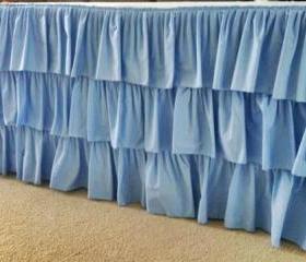 Ruffled Tablecloth Different Colors Available