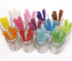 8 Rock Candy Sticks