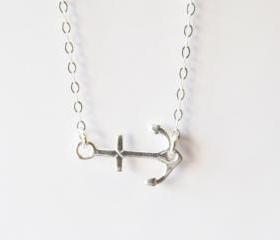 Sterling Silver Anchor Bracelet, Sterling Silver Bracelet, Gift for her