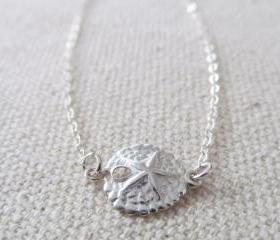 Sterling Silver Sand Dollar Bracelet, Sterling Silver Bracelet, Gift for her